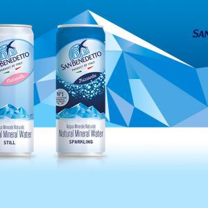 Italian mineral water San Benedetto finally available in cans