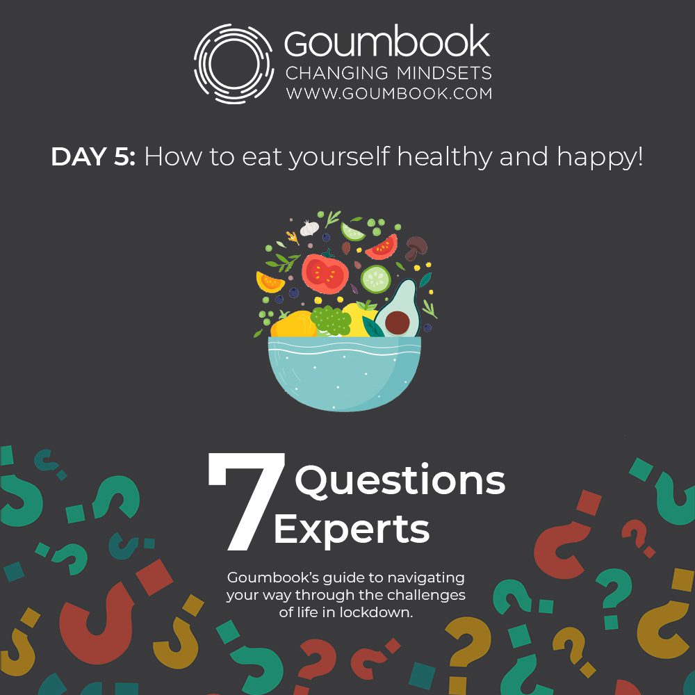 You are currently viewing 7 Questions for 7 Experts, #5 How to eat yourself healthy and happy!
