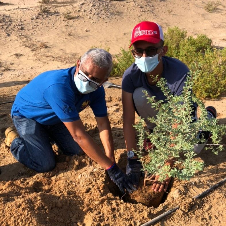 You are currently viewing ICAI UAE Dubai Chapter celebrates their 39th year of excellence by planting Ghaf trees