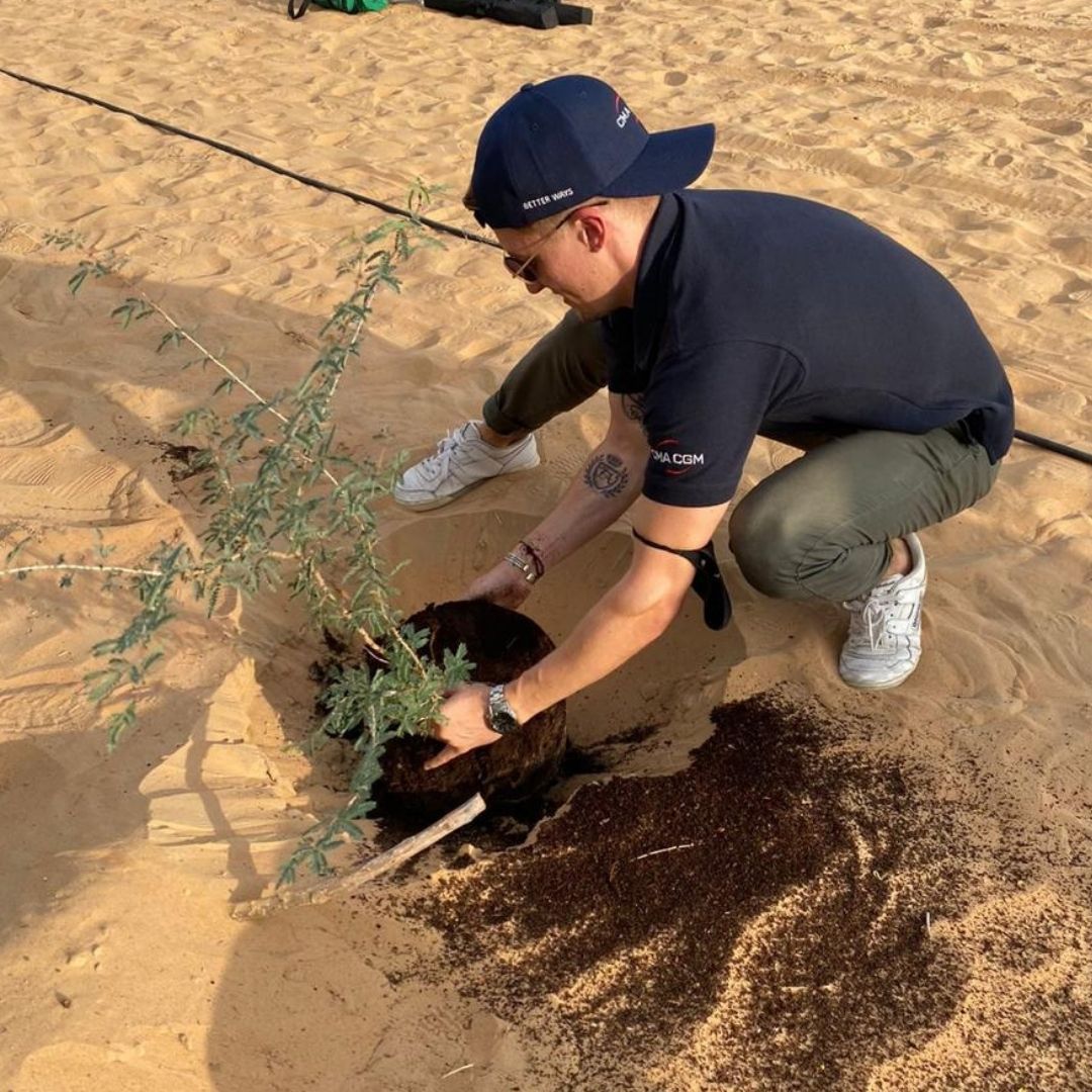 You are currently viewing CMA CGM planted 50 Ghaf trees in Sharjah