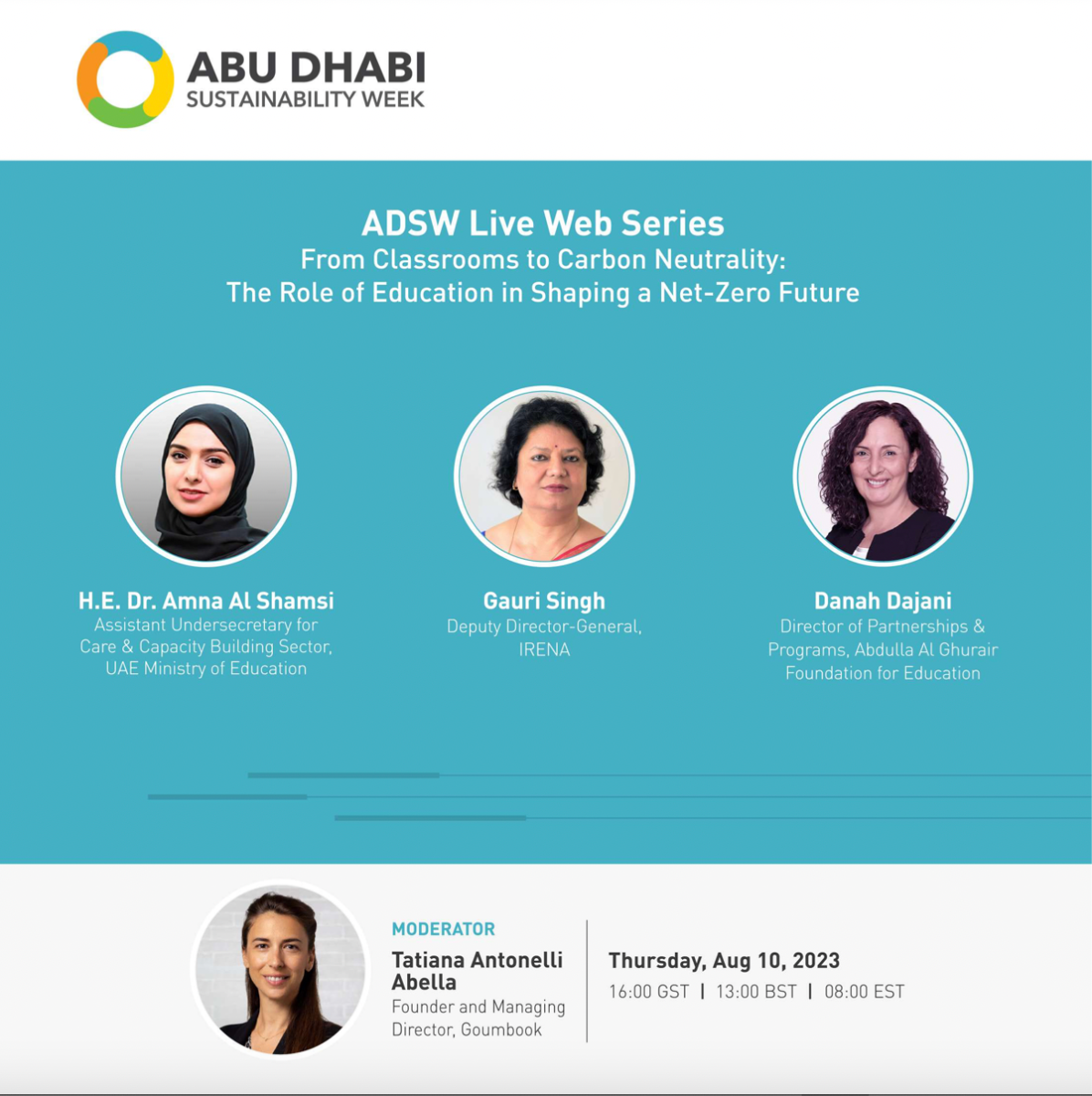 You are currently viewing The Role of Education in Shaping a Net Zero Future | Abu Dhabi Sustainability Week